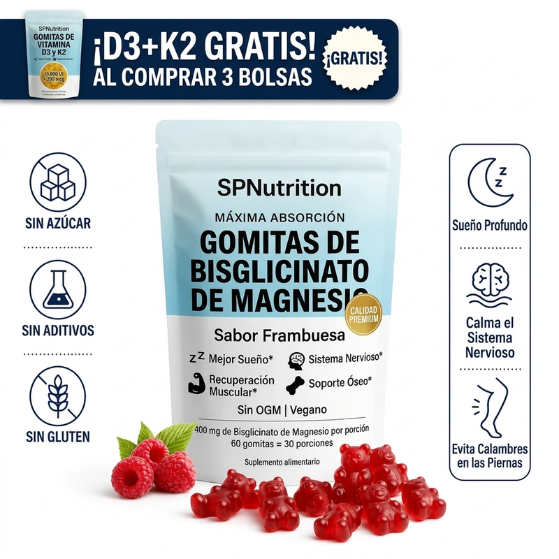 Magnesio Bisglicinato en Gomitas